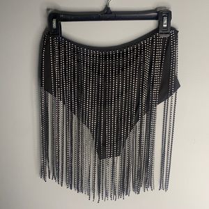 Leotard fit chandelier diamond skirt
